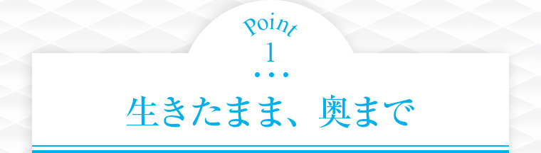 Point1 生きたまま、奥まで