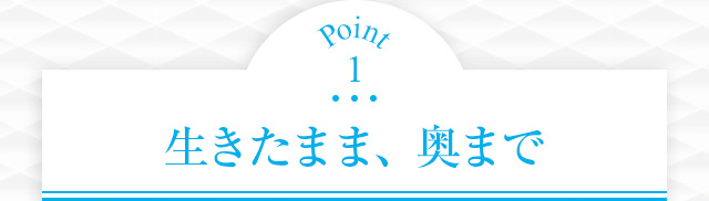 Point1 生きたまま、奥まで