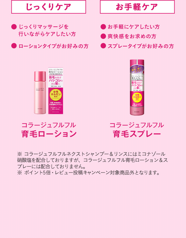 じっくりケア お手軽ケア
