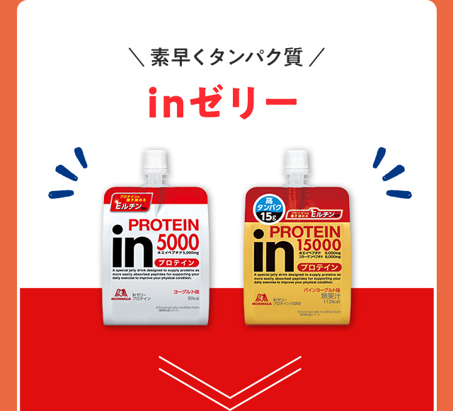 素早くタンパク質 inゼリー