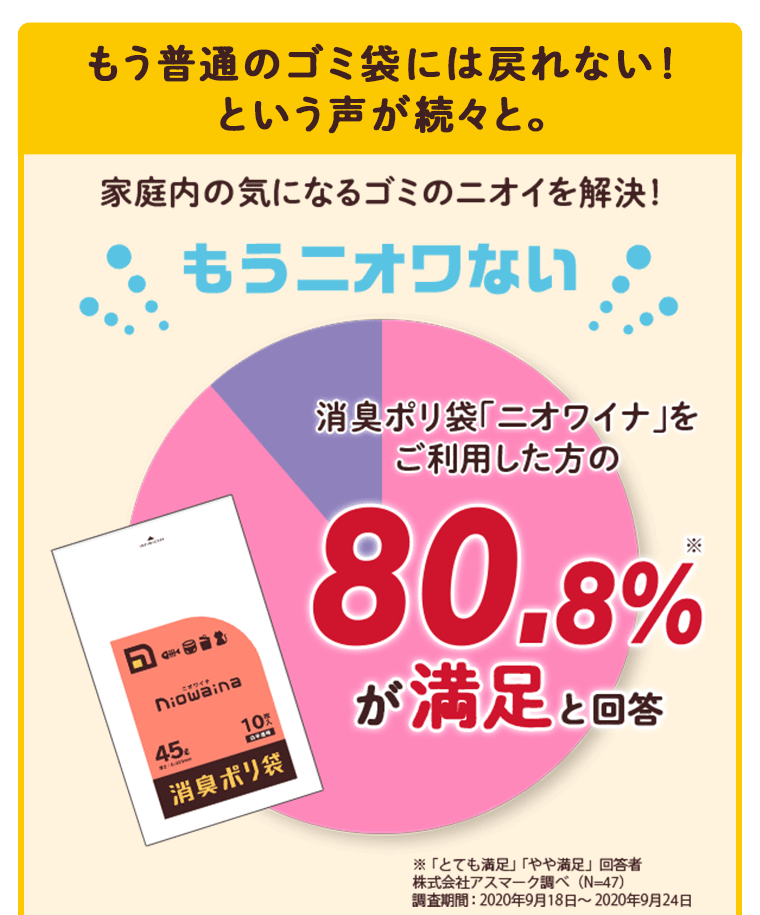もう普通のゴミ袋には戻れない！という声が続々と。