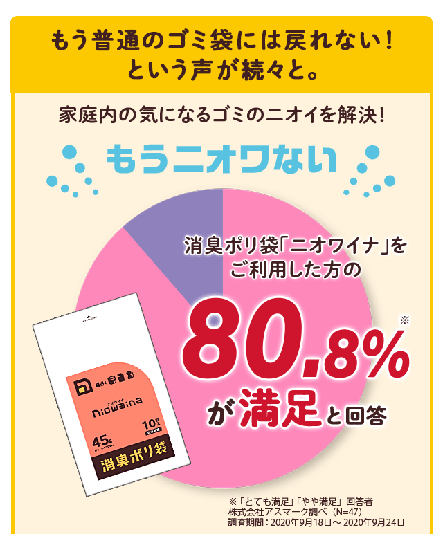 もう普通のゴミ袋には戻れない！という声が続々と。