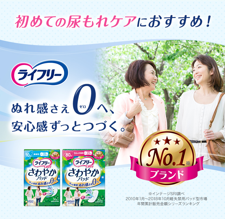 初めての尿もれケアにおすすめ！