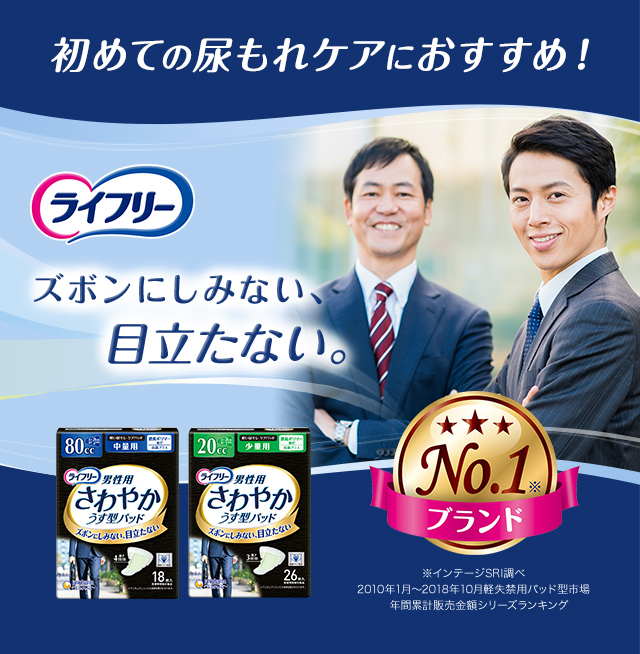 初めての尿もれケアにおすすめ！