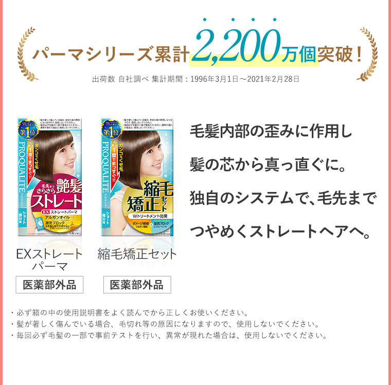 パーマシリーズ累計2,200万個突破！