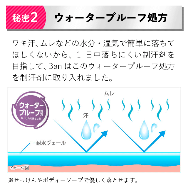 【秘密2】ウォータープルーフ処方