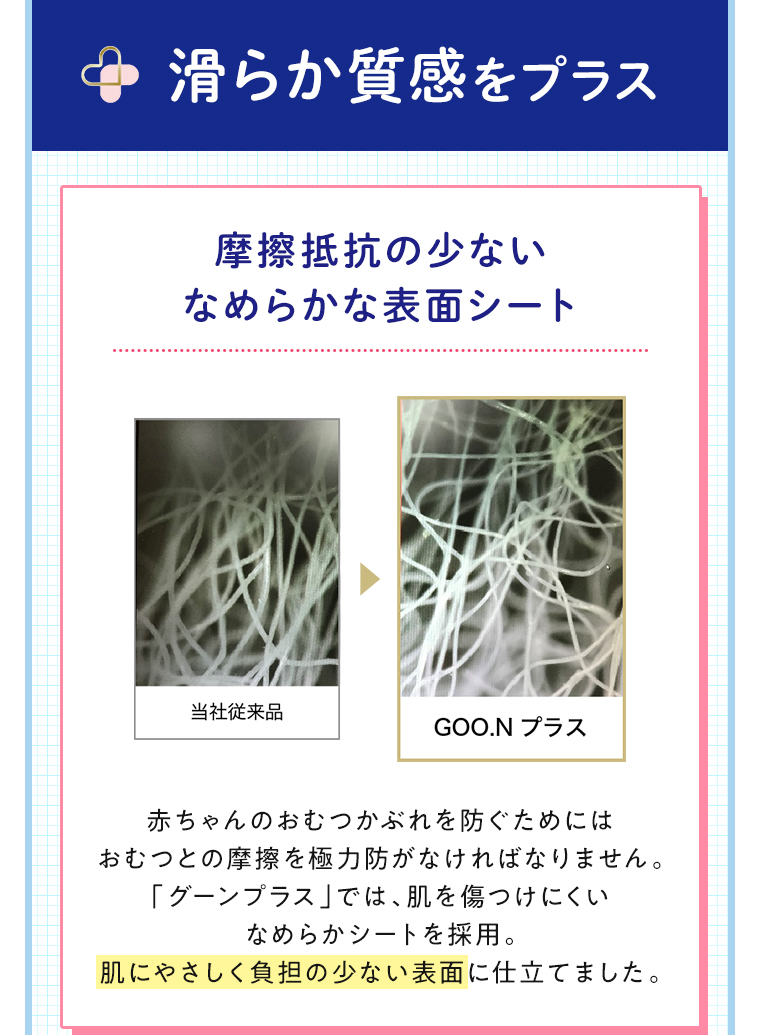 滑らか質感をプラス 摩擦抵抗の少ないなめらかな表面シート