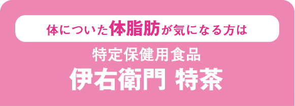 体についた体脂肪が気になる方は特定保健用食品伊右衛門 特茶