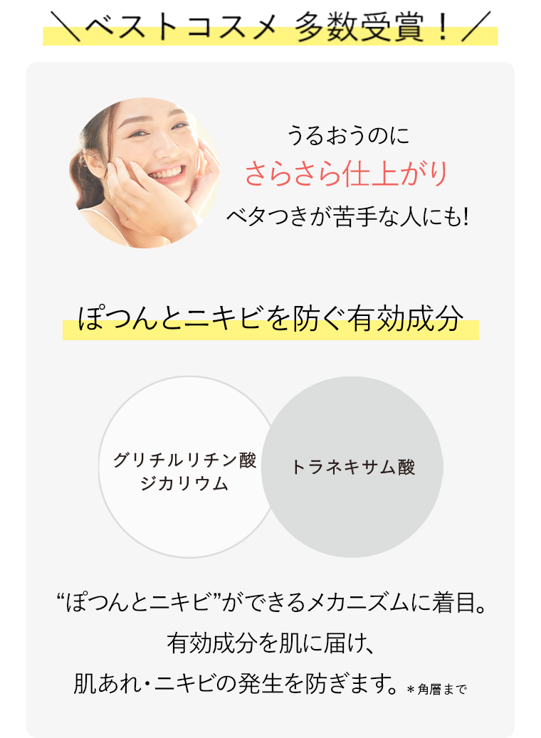 ベストコスメ多数受賞