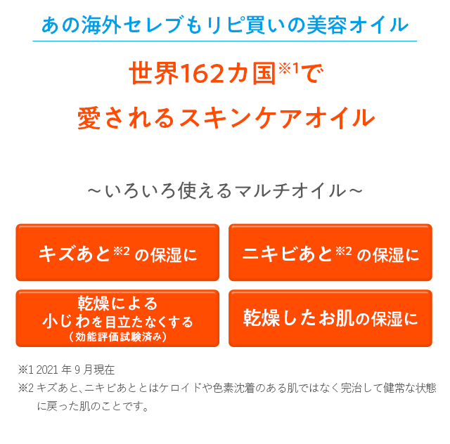 あの海外セレブもリピ買いの美容オイル。世界162カ国で愛されるスキンケアオイル
