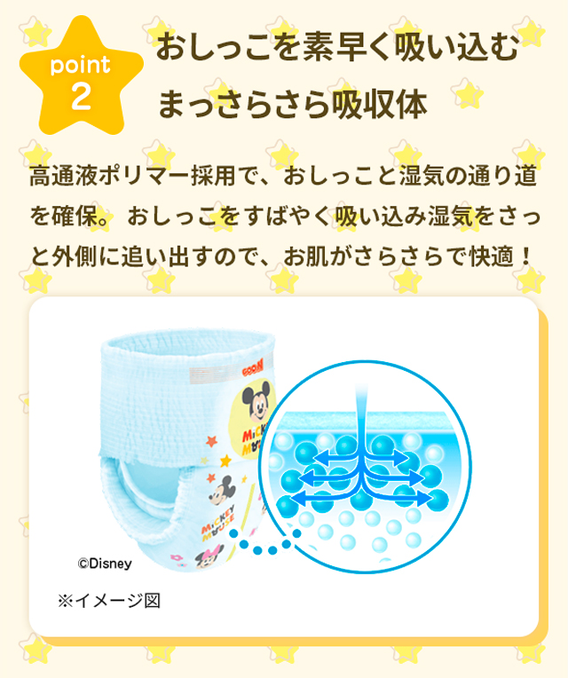 poit2 おしっこを素早く吸い込む、まっさらさら吸収体