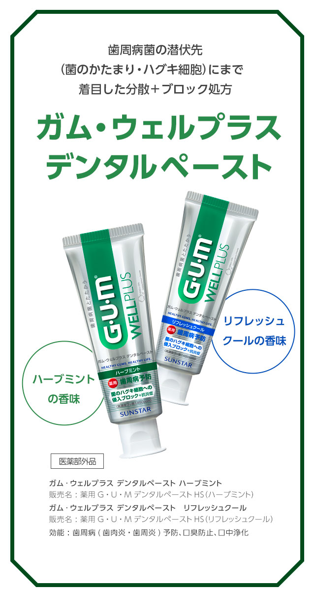 ガム・ウェルプラス デンタルペースト