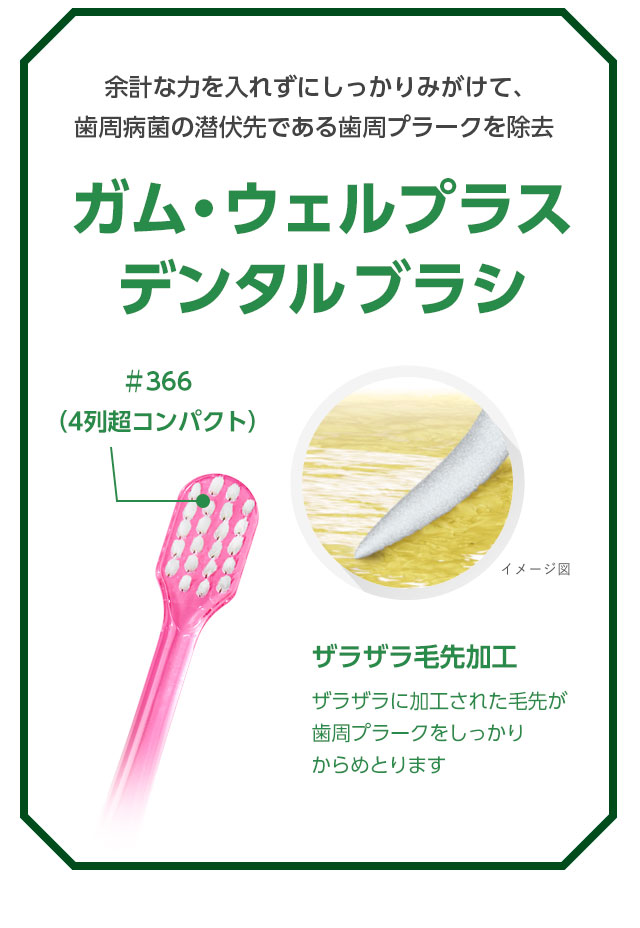 ガム・ウェルプラス デンタルブラシ