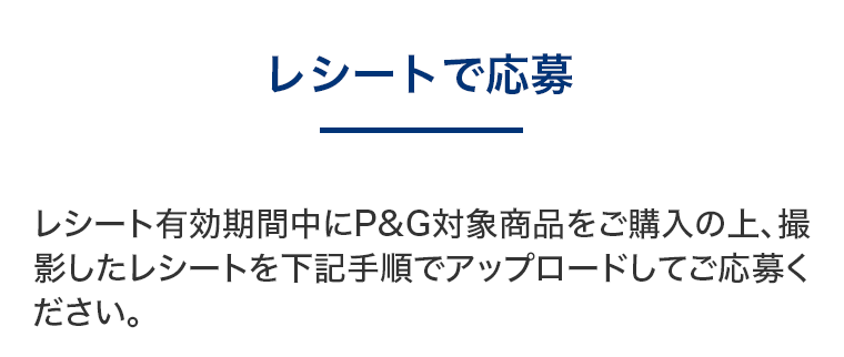 レシートで応募