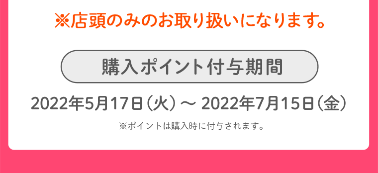購入ポイント付与期間