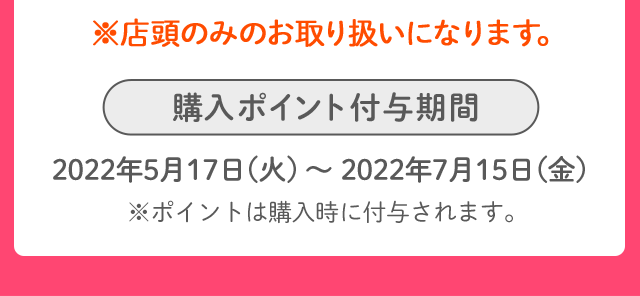 購入ポイント付与期間