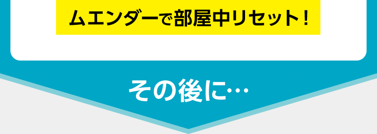 ムエンダーで部屋中リセット！その後に・・・