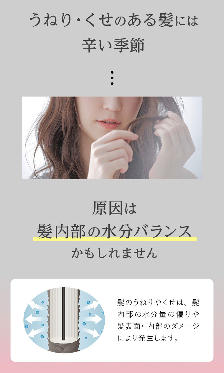 うねり・くせのある髪にはつらい季節