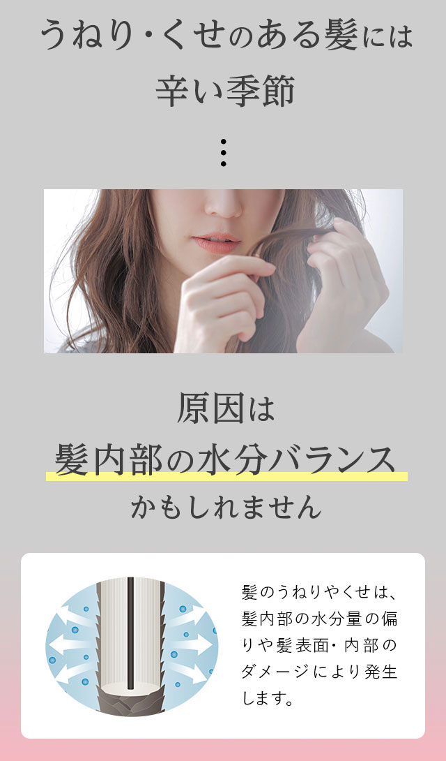 うねり・くせのある髪にはつらい季節