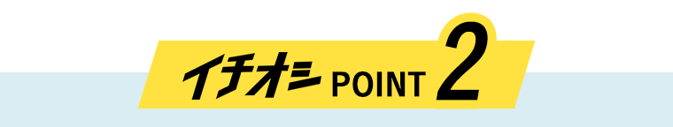 イチオシPOINT2