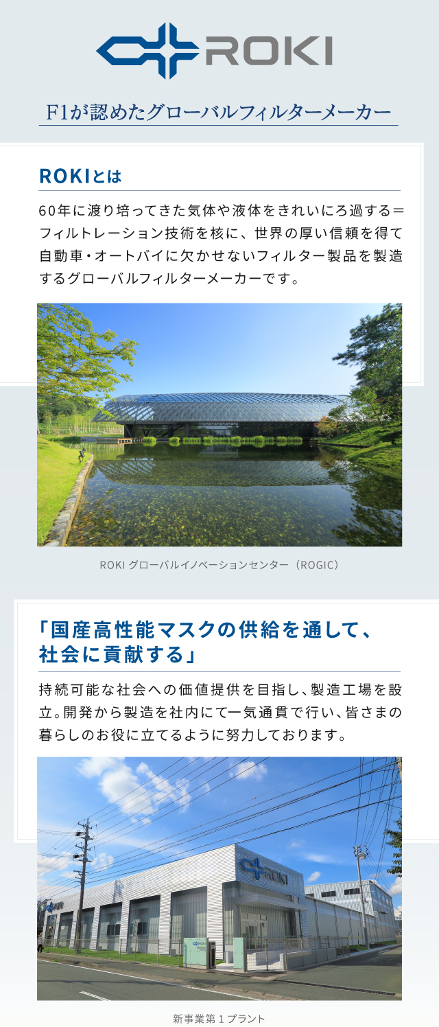 F1が認めたグローバルフィルターメーカー