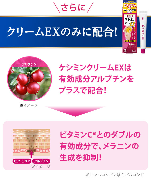 さらにクリームEXのみに配合！