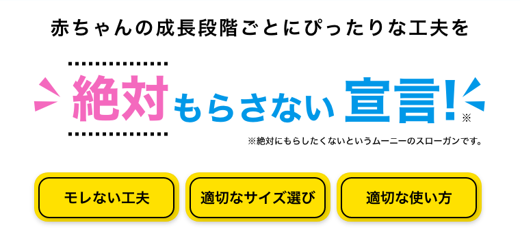 絶対もらさない宣言！