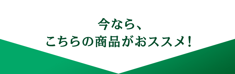今なら、こちらの商品がおススメ！