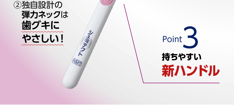 Point3：持ちやすい新ハンドル