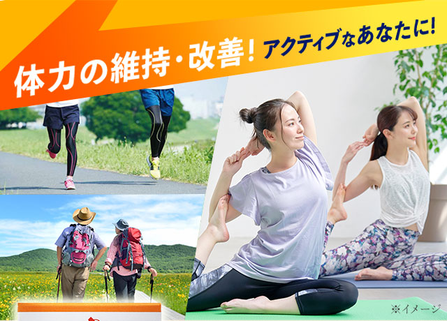 体力の維持・改善！アクティブなあなたに！