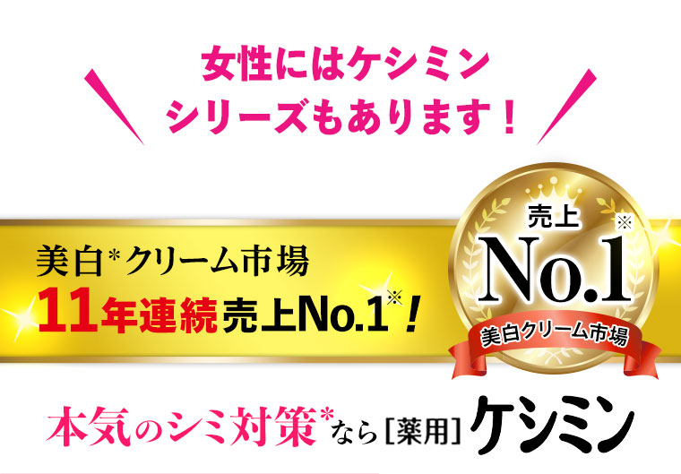 女性にはケシミンシリーズもあります！