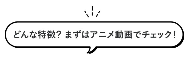 どんな特徴？アニメ動画をチェック！