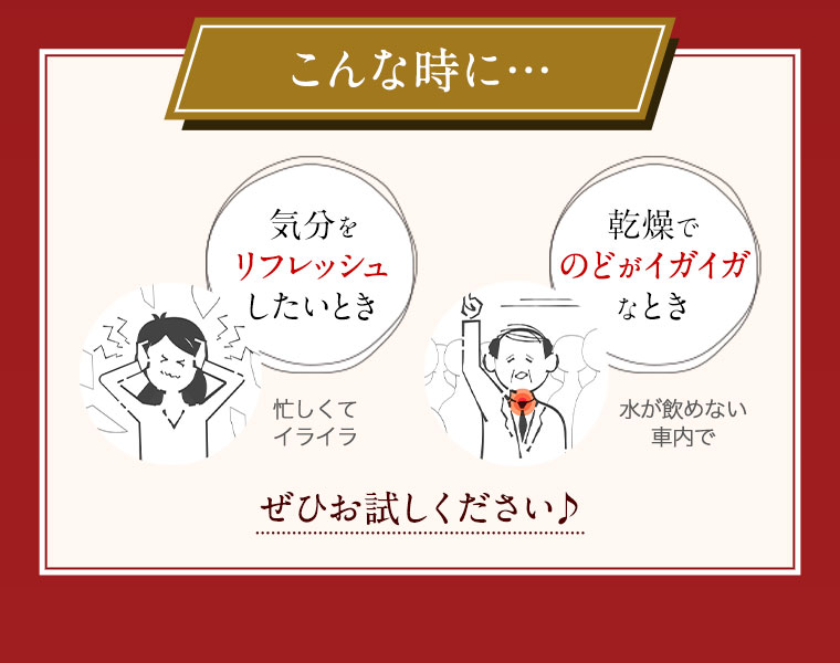 こんな時に…ぜひお試しください♪