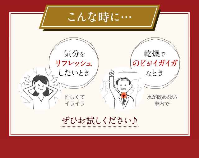 こんな時に…ぜひお試しください♪