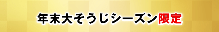 年末大そうじシーズン限定