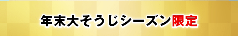 年末大そうじシーズン限定