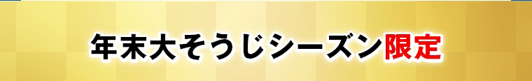 年末大そうじシーズン限定