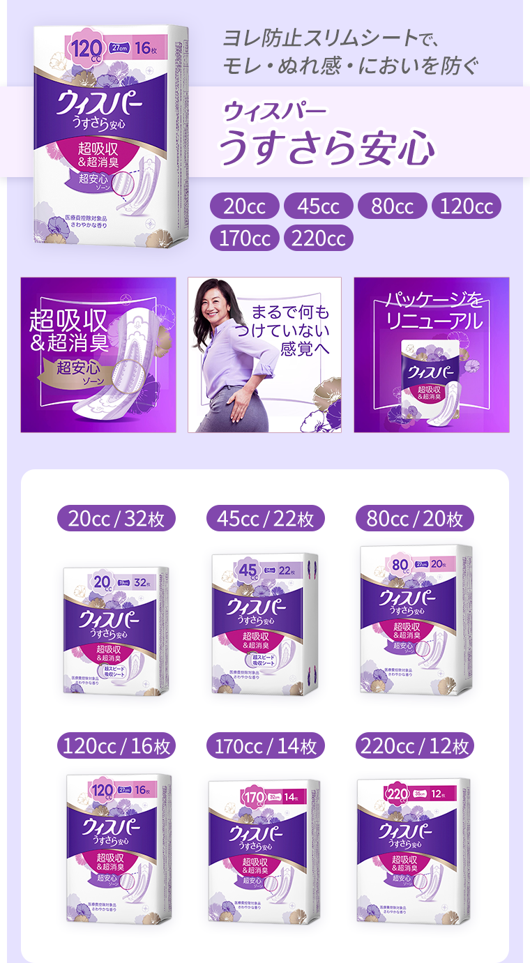 ウィスパーうすさら安心