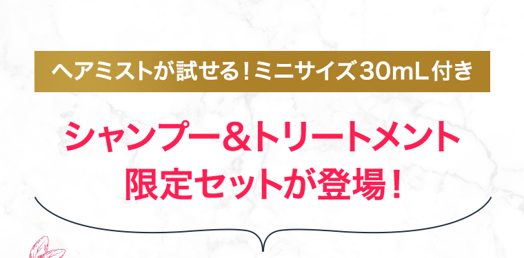 シャンプー＆トリートメント限定セットが登場！