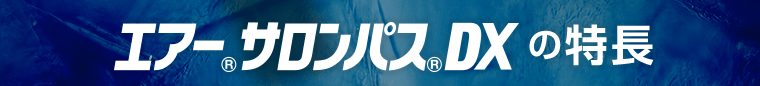 エアーサロンパスDXの特長
