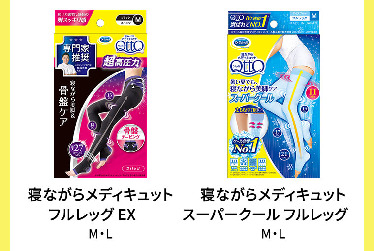 寝ながらメディキュットフルレッグEX M・L 寝ながらメディキュットスーパークールフルレッグ　M・L