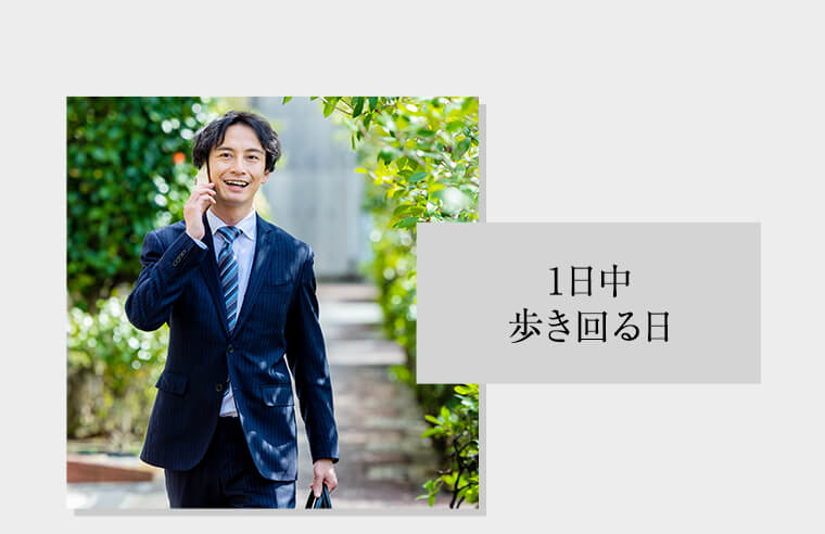 1日中歩き回る日