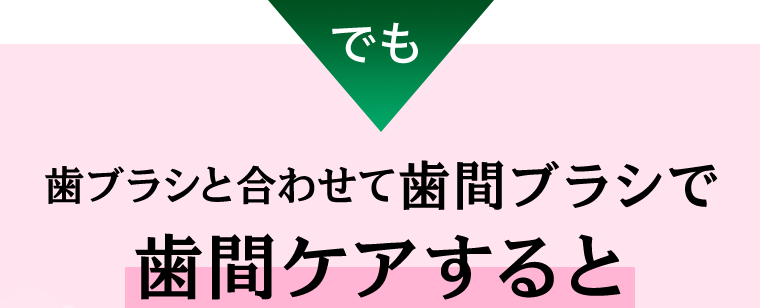 でも歯ブラシと合わせて歯間ブラシで歯間ケアすると