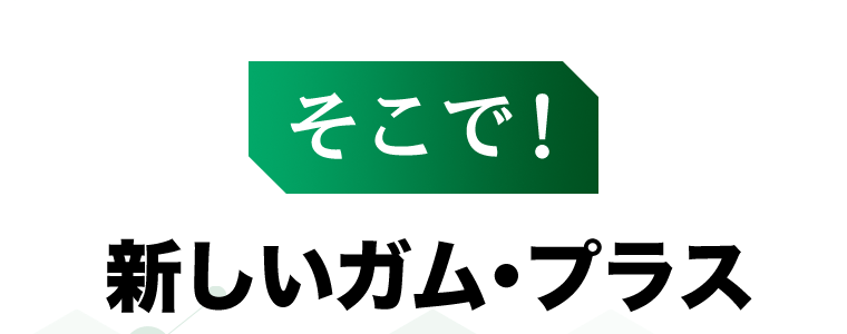 そこで！新しいガム・プラス