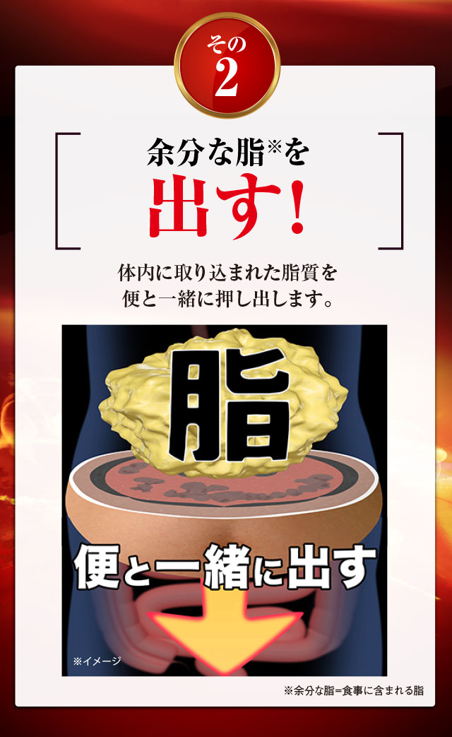 余計な脂を出す！