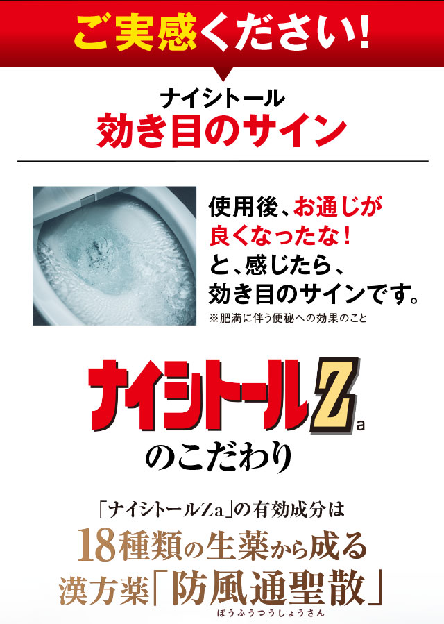 ご実感ください！ナイシトール効き目のサイン