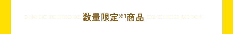 数量限定(※1)商品