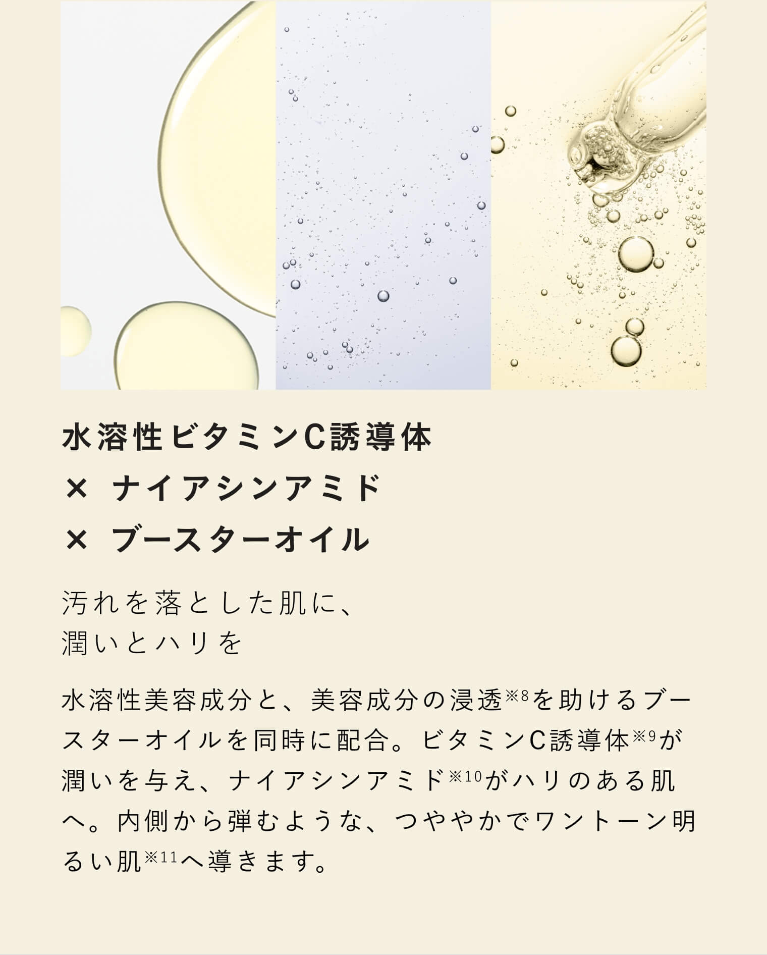 水溶性ビタミンC誘導体 × ナノアシンアミド