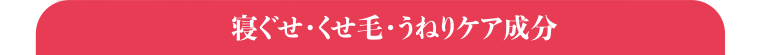 寝ぐせ・くせ毛・うねりケア成分