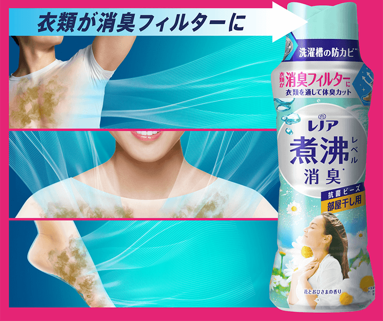 衣類が消臭フィルターに